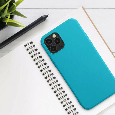 KWmobile Rubberized Silicone Back Cover Ice Blue (iPhone 12 / 12 Pro)