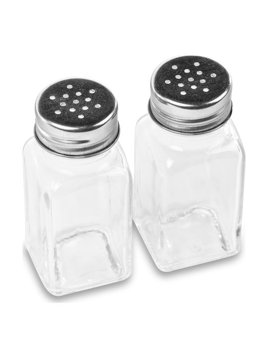 Salt and Pepper Set Glass 2pcs