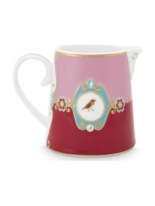 PiP Studio Love Birds Medallion Cană pentru lapte de Servire din Porțelan Red-Pink 1buc