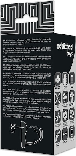 Addicted Toys Anal Massage & Cock Ring Black