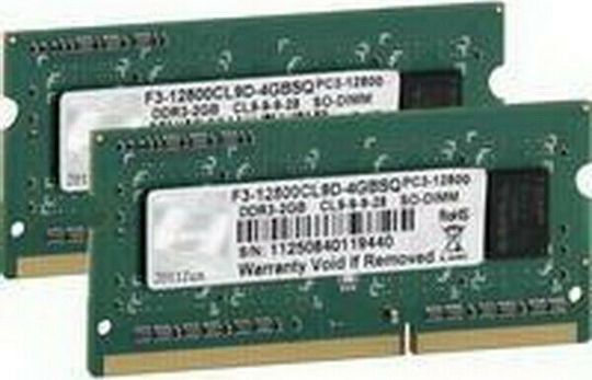 G.Skill DDR3 4GB RAM with 2x2GB Modules and Speed 1600 for Laptop