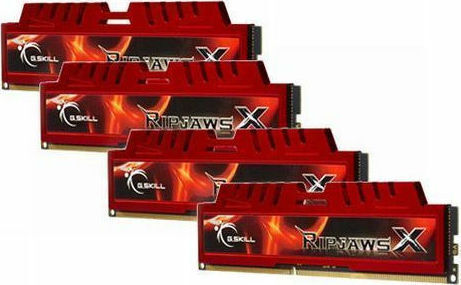 G.Skill RipjawsX DDR3 32GB RAM με 4x8GB Modules και Ταχύτητα 1333 για Desktop