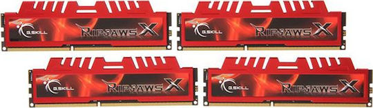 G.Skill RipjawsX DDR3 32GB RAM με 4x8GB Modules και Ταχύτητα 1333 για Desktop