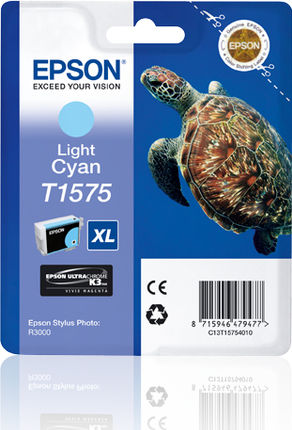 Epson T1575XL Γνήσιο Μελάνι Εκτυπωτή InkJet Ανοιχτό Κυανό (C13T157540)