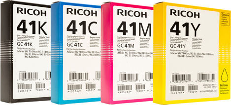 Ricoh GC41Y Original Cerneală Imprimantă InkJet Galben (405764)