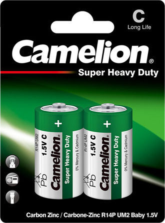 Camelion Super Heavy Duty Μπαταρίες Zinc C 1.5V 2τμχ