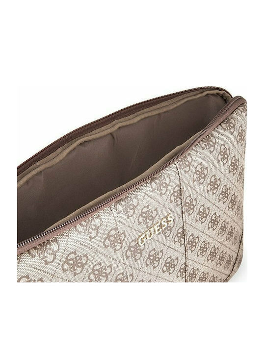 Guess Uptown Чанта Калъф за лаптоп 13" в Кафяв цвят