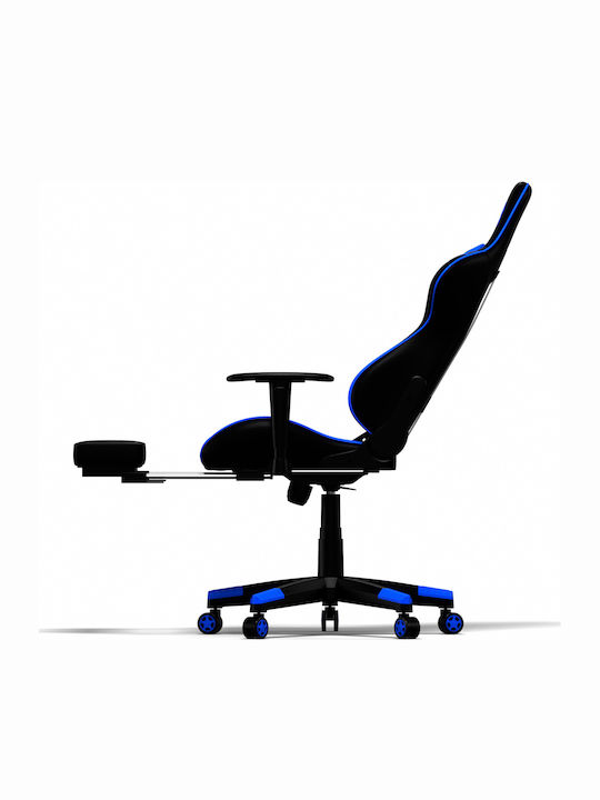 Oneray D0921F Scaun Gaming Din piele ecologică cu Suport pentru picioare Negru/Albastru