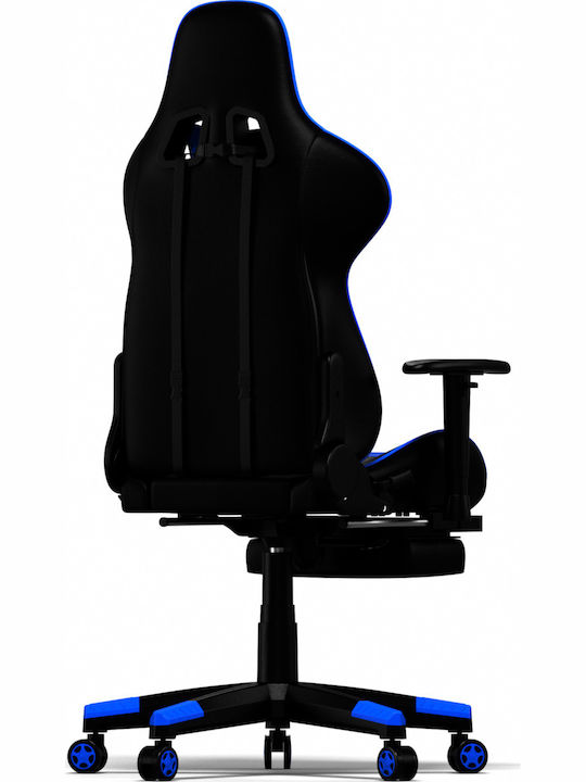 Oneray D0921F Scaun Gaming Din piele ecologică cu Suport pentru picioare Negru/Albastru