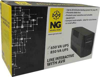 NG UPS850-USB Line-Interactive 850VA 390W with 2 Schuko Power Plugs