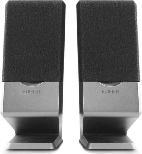 Edifier M1250 Компютърни тонколони 2.0 с мощност 1.2W в Сребрист цвят