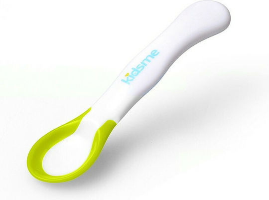 Kidsme Baby Set with Spoons with Temperature Indicator made of Plastic for 6+ months Green 2pcs