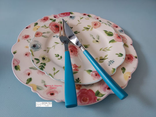 Cryspo Trio Primavera Multicolour Porcelain Dinnerware Set 18pcs