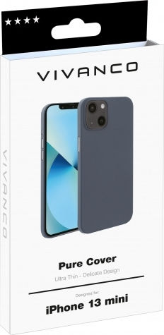 Vivanco Pure Back Cover Silicon Albastru (iPhone 13 mini)
