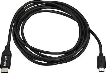 StarTech USB 2.0 Kabel USB Typ-C männlich - micro USB-B Schwarz 1m USB2CUB1M