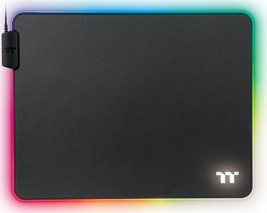 Thermaltake Level 20 Mauspad Mittelgroß 370mm mit RGB-Beleuchtung Schwarz