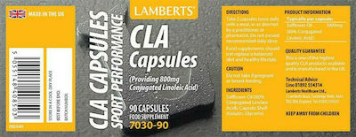 Lamberts CLA Sport Performance Συμπλήρωμα Διατροφής 1000mg 90 κάψουλες
