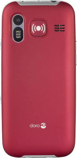 Doro Primo 368 Einzel-SIM Handy mit Großen Tasten Rot