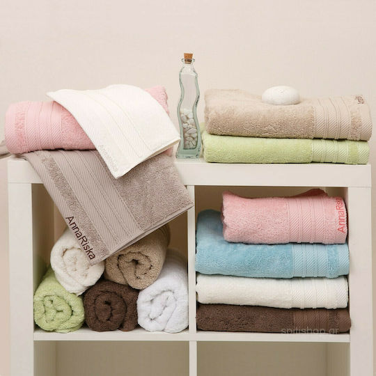 Anna Riska Πετσέτα Χεριών Soft 30x50εκ. Blush Pink Βάρους 600gr/m²