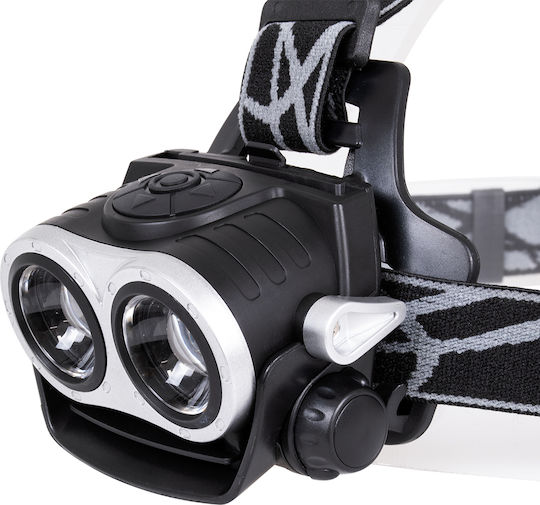 GloboStar Rechargeable Headlamp LED IP65 with Maximum Brightness 2500lm XML2-T6 Chip 25 Watt Black