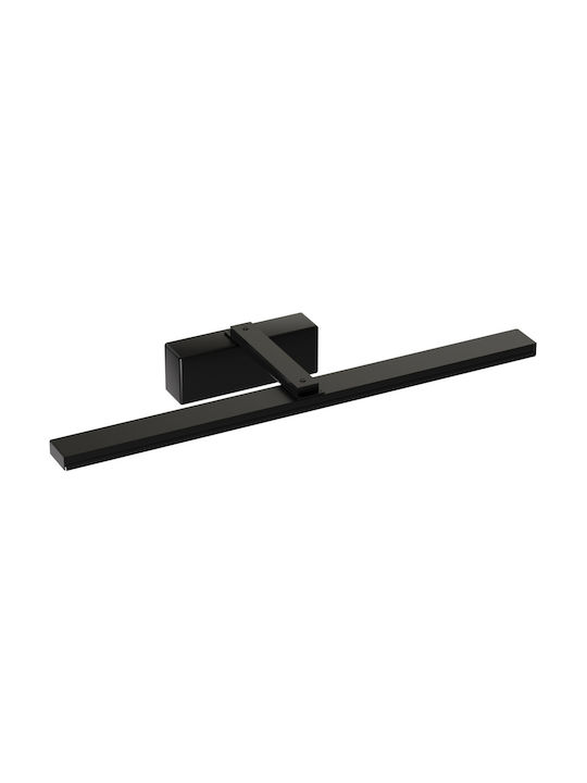 Alphab2b Modern Leuchte Badezimmer mit Integrierter LED und Neutralweißes Licht Schwarz 34x13x3cm