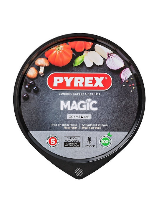 Pyrex Magic Tăvi de copt Pizza din Oțel Inoxidabil cu Strat Antiaderent 30cm