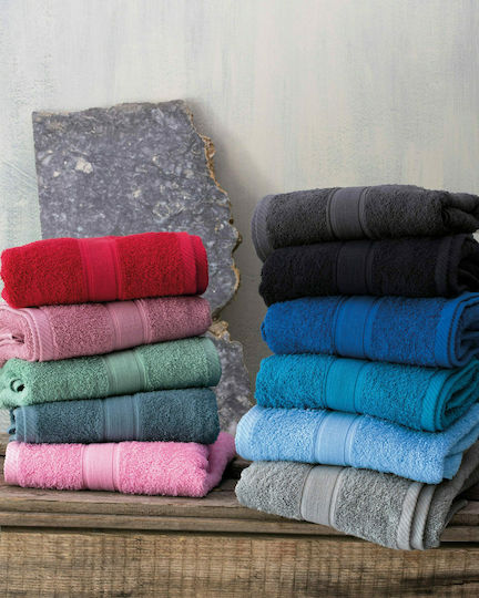 Rythmos Bath Towel Illusion 100x150cm Dark Gray Weight 480gr/m²