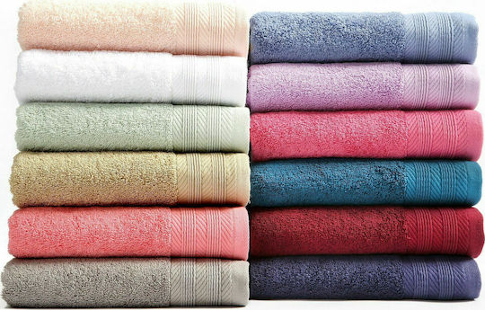 Nef-Nef Homeware Πετσέτα Σώματος Life 80x160εκ. Grey Βάρους 550gr/m²