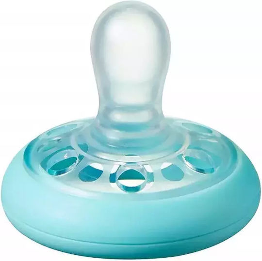 Tommee Tippee Suzete ortodontice Silicon Albastru deschis și alb pentru 0-6 luni 2buc