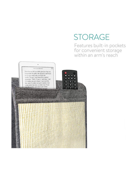 Navaris Scratching Post Floor Mats Gray Wall Mounted 130x45cm