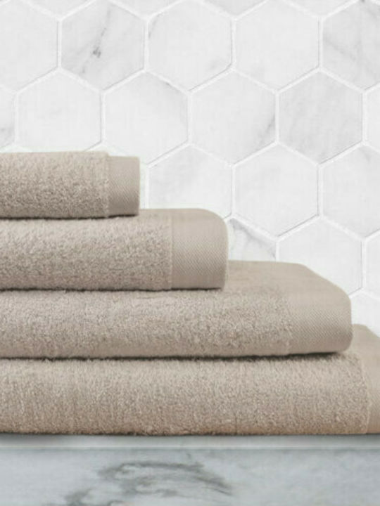 Homeline Handtuch 5001 30x50εκ. Beige Gewicht 550gr/m²