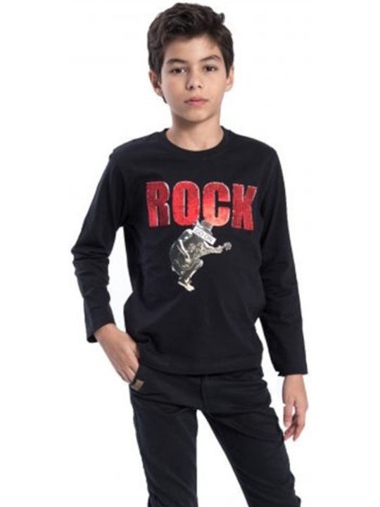 Funky Kids Blouse Long Sleeve Black