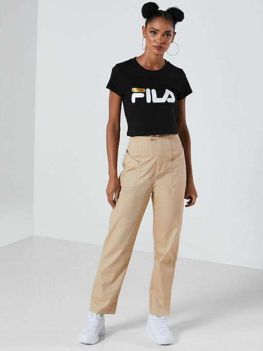 Eden Γυναικείο Crop T-shirt Black