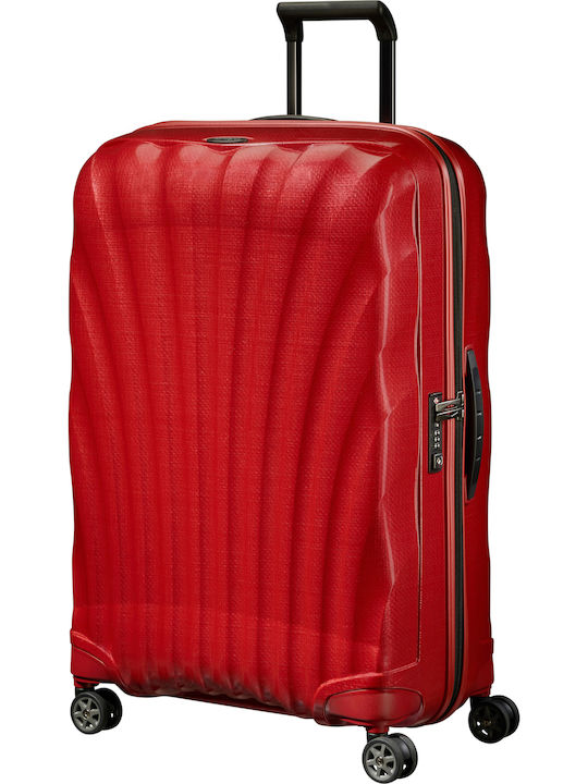 Samsonite C-LITE Große Hart Reisekoffer Rote mit 4 Rädern Höhe 75cm