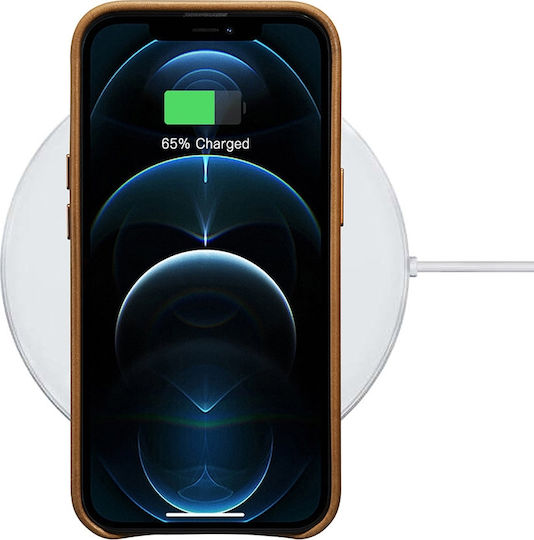 iCarer Oil Wax Back Cover Δερμάτινο Καφέ (iPhone 13 Pro Max)