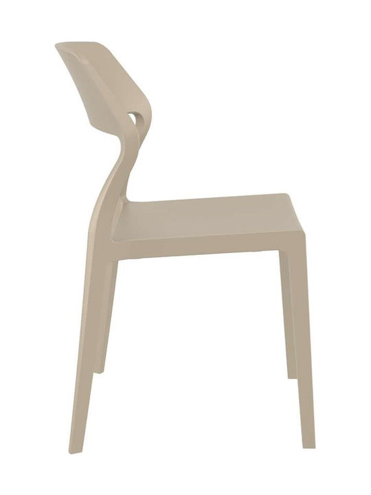 Scaun de exterior Polipropilenă Snow Taupe 52x56x83cm