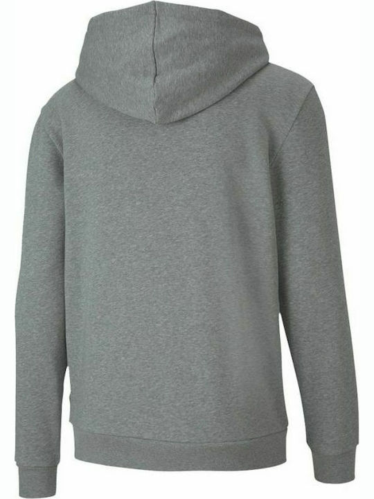 Puma Teamgoal 23 Men's Sweatshirt Jacket with Hood and Pockets Gray