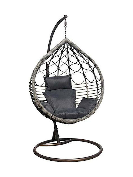 5180G Nest mit Basis Rattan L108xB85xH120cm Grey / Black 5180G Nest mit Basis Rattan L108xB85xH120cm Grey / Black