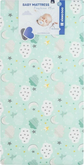 Kikka Boo Στρώμα Κούνιας Fantasia Plus Clouds Mint 60x120x6cm