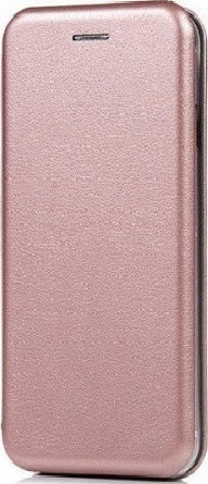 Book Δερματίνης Ροζ Χρυσό (iPhone XR)