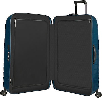 Samsonite Proxis Μεγάλη Βαλίτσα με ύψος 81cm σε Πετρόλ χρώμα