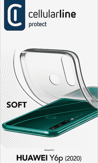 Cellular Line Soft Back Cover Silicone Transparent (Huawei Y6p)