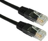 Powertech U/UTP Cat.6e Ethernet Network Cable 2m Black 1pcs