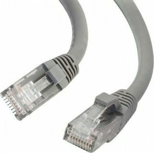 Aculine U/UTP Cat.5 (100Mbps) Καλώδιο Δικτύου Ethernet 3m Γκρι