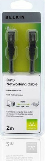 Belkin U/UTP Kat.6 Ethernet-Netzwerkkabel 2m Schwarz 1Stück