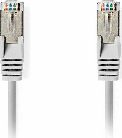 Nedis SF/UTP Cat.6a (Gigabit) Καλώδιο Δικτύου Ethernet 1m Γκρι