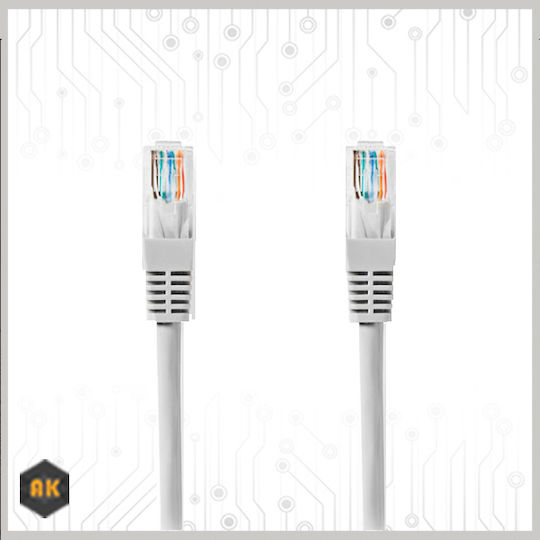 Nedis U/UTP Cat.5e (Gigabit) Καλώδιο Δικτύου Ethernet 5m Γκρι