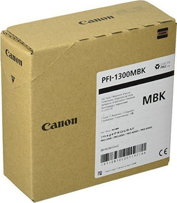 Canon PFI-1300 Μελάνι Εκτυπωτή InkJet Matte Μαύρο (0810C001)