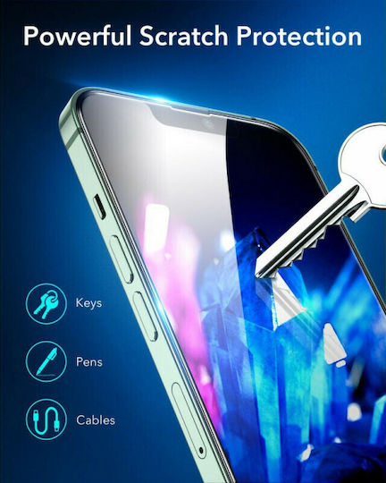 ESR Armorite 2.5D Закалено стъкло за цялото лице 2бр Черен (iPhone 13 mini)