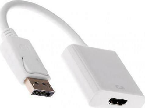 Powertech Μετατροπέας DisplayPort male σε HDMI female Λευκό 1τμχ CAB-DP004